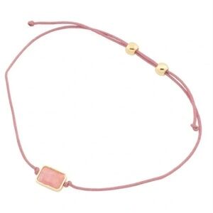 Gorjana Rhodochrosite Pink Power Gemstone Bracelet New